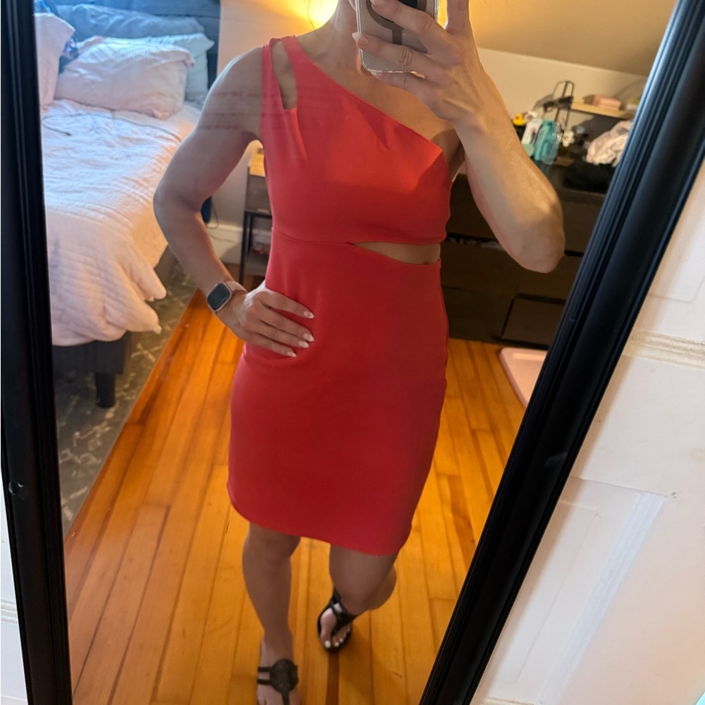 7/8 Mid length Pink Dress